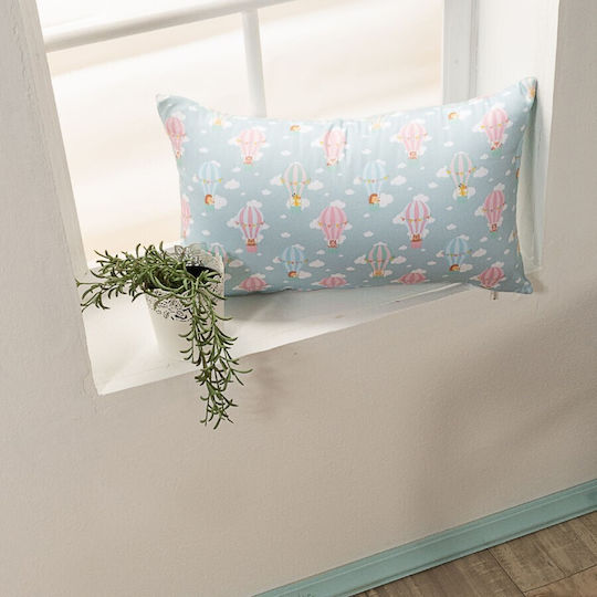 Teoran Kids Decorative Pillow Balloon Light Blue 45x45cm