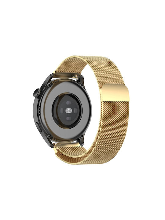 Milanese Strap Stainless Steel Gold (Huawei Watch GT/GT Pro 2/3/4/5 / Ultimate 46mm)
