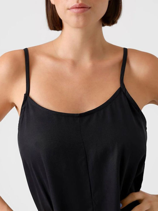 Summer Maxi Dress Black Denim