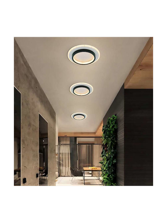 Atman Nantes Ceiling Mount Light 23cm White with Integrated LED