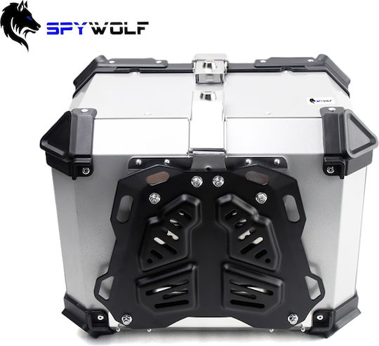 Spywolf SpyWolf Space-S Motorrad-Topcase Aluminium 45lt Silber