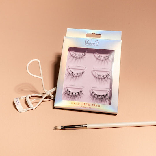 MUA Half Trio Magnetic Half Lashes Black 6 Pieces