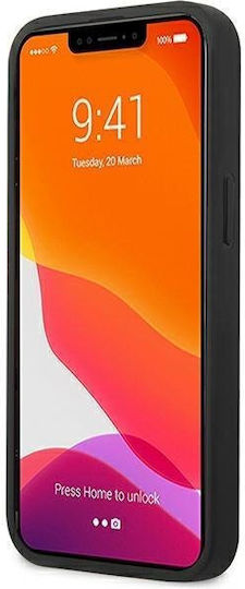 Mercedes-Benz Leather Hot Stamped Back Cover Δερματίνης Μαύρο (iPhone 14 Plus)