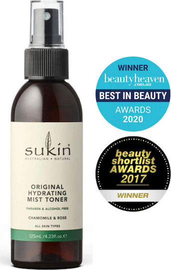 Sukin Naturals Spray de față Tonifiere Față 125ml