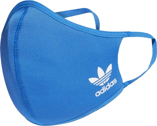 adidas Mască de protecție Țesătură Mare Albastru H32931 1buc