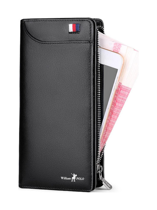Leather Men's Wallet Cards Black