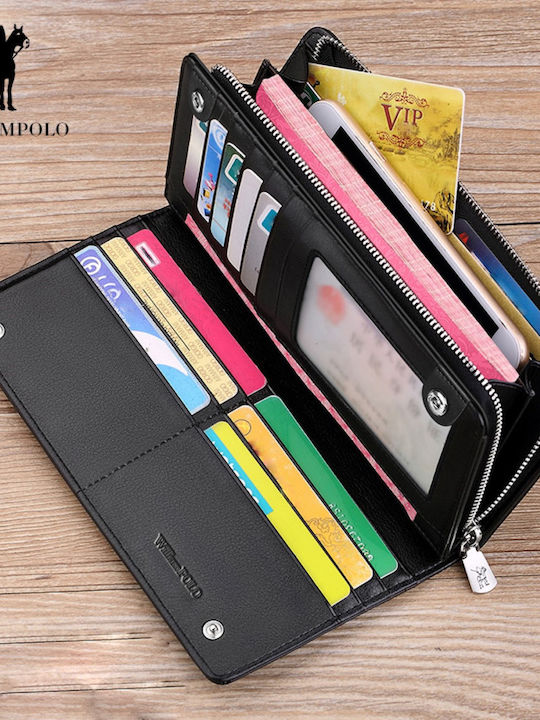 Leather Men's Wallet Cards Black