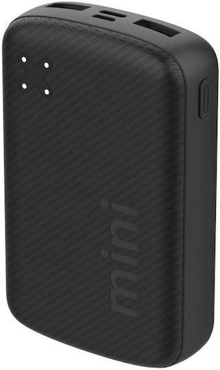 GoGEN PB100009 Power Bank 10000mAh με 2 Θύρες USB-A Μαύρο