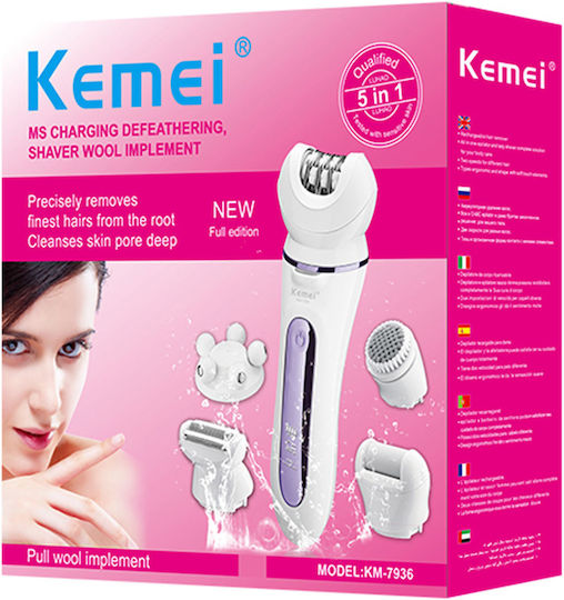 Kemei Αποτριχωτική Μηχανή Epilator για το Σώμα KM-7936