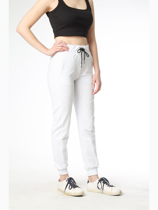 Paco & Co Women's Sweatpants White