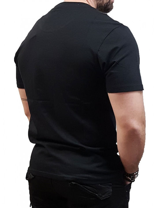 Element T-shirt Bărbătesc cu Mânecă Scurtă Negru