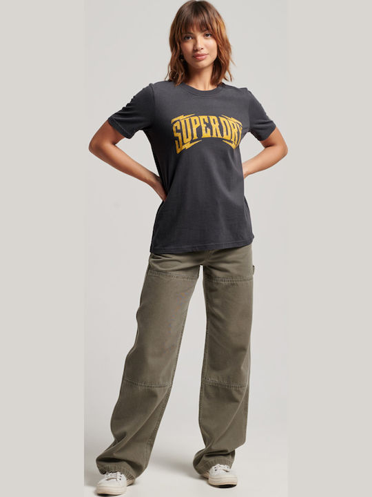 Винтидж Дамски T-shirt Черно