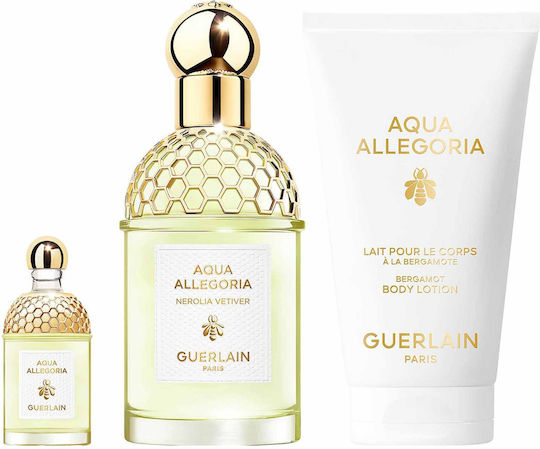 Guerlain Aqua Allegoria Nerolia Vetiver Дамски Комплект с Лосион за тяло 3бр