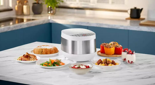 Philips Multifunktionskocher 1300W mit Kapazität 5Es Weißer