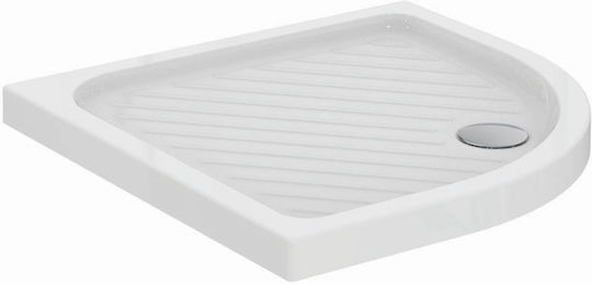 Ideal Standard Gemma 2 Ημικυκλική Πορσελάνινη Ντουζιέρα 90x90cm Λευκή