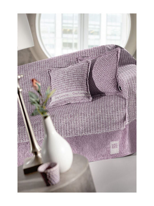 Guy Laroche Parfait Ριχτάρι Πολυθρόνας Δύο 'Οψεων Chenille 150x180εκ. Lilac 1133030123072