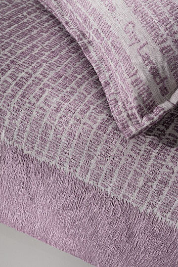 Guy Laroche Parfait Ριχτάρι Πολυθρόνας Δύο 'Οψεων Chenille 150x180εκ. Lilac