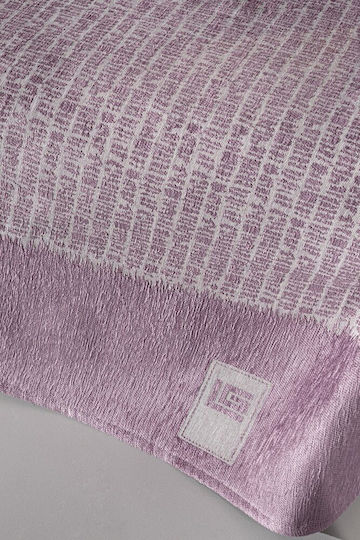 Guy Laroche Parfait Ριχτάρι Πολυθρόνας Δύο 'Οψεων Chenille 150x180εκ. Lilac
