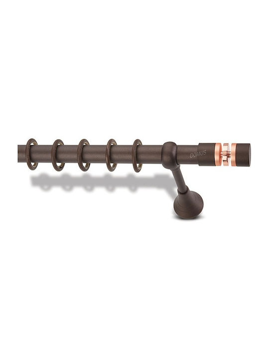 Enis by Domus Metallisch Vorhangstange Chic Einfach Φ25mm 160cm Rust
