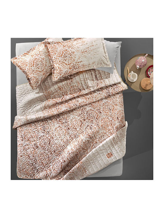 Guy Laroche Rustique Κουβερλί Υπέρδιπλο Microfiber Coral 220x240cm