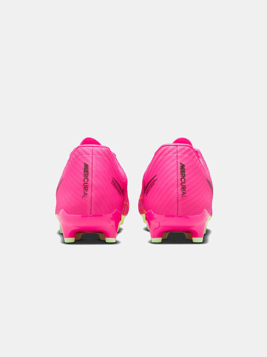 Nike Mercurial Zoom Vapor 15 Academy Low Football Shoes FG/MG with Cleats Pink Blast / Volt / Gridiron