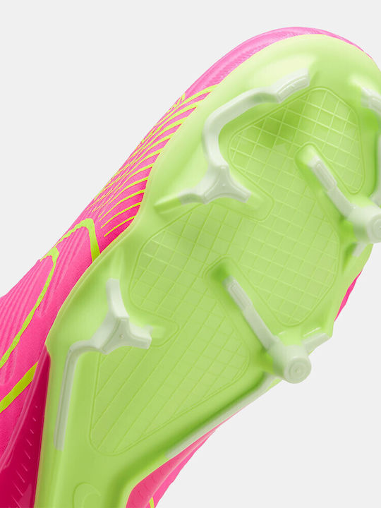 Nike Mercurial Zoom Vapor 15 Academy Low Football Shoes FG/MG with Cleats Pink Blast / Volt / Gridiron