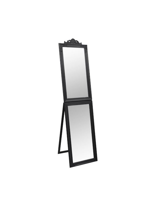 vidaXL Καθρέπτης με Μαύρο Ξύλινο Πλαίσιο 200x50cm
