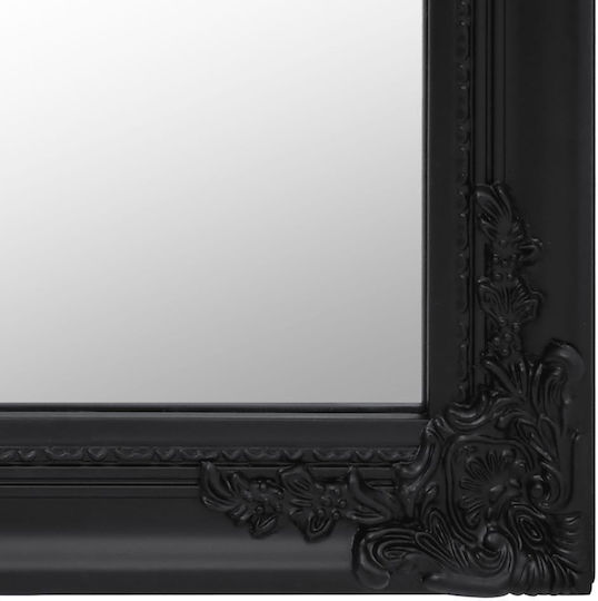 vidaXL Καθρέπτης Δαπέδου 351531 Black 50x6.5x200cm
