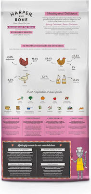 Harper and Bone Flavours of The Farm Trockenfutter für ältere kastrierte Katzen mit Türkei / Huhn / Ente 2kg