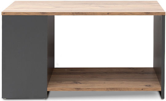 Правоъгълна Централна Маса Sylvia Дървена Pine Oak / Антрацит М90.2xШ59.2xВ48.1см