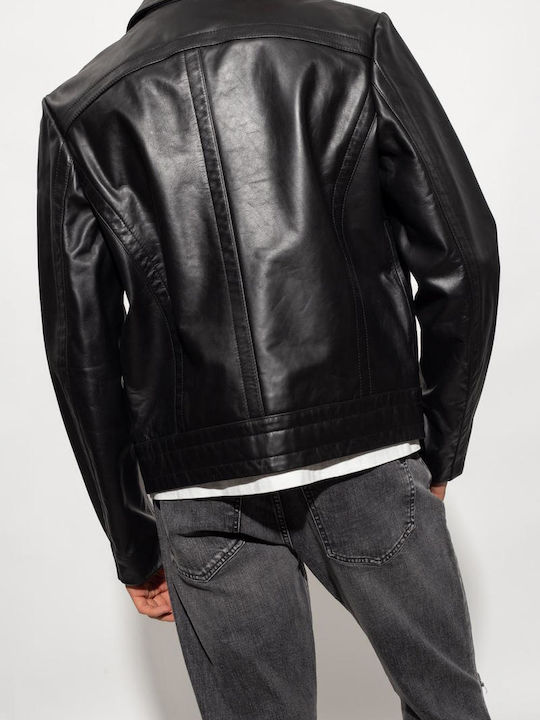 Diesel L-Cale Leather Jacket Black