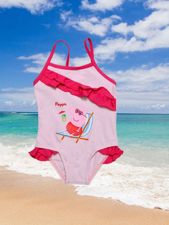 Stamion Peppa Pig Costum De Baie Pentru Copii Întreg Roz