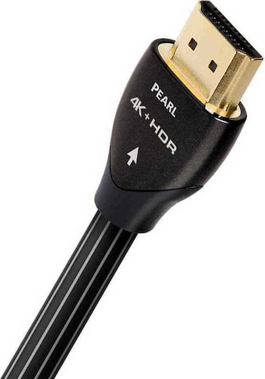 Audioquest Pearl HDMI 2.0 Premium High Speed 4K 60Hz HDR Wohnungs Kabel HDMI-Stecker - HDMI-Stecker 7,5m Schwarz