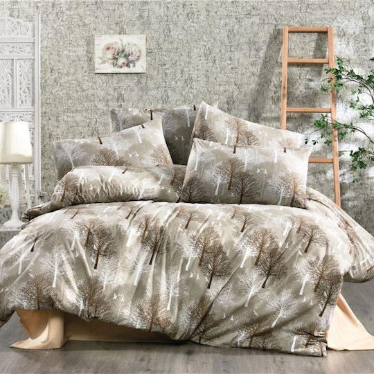 Dimcol Forest Σετ Υπέρδιπλο 4τμχ 240x270εκ. 311 Beige