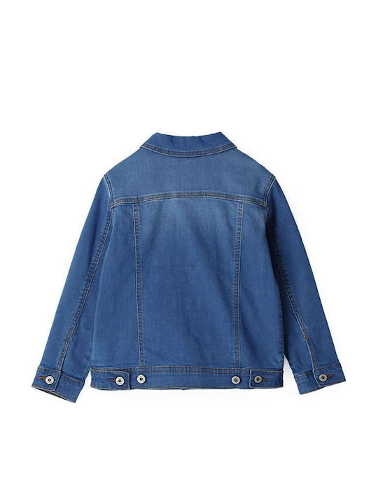 Kids' Denim Jacket Short Blue