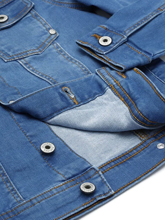 Kids' Denim Jacket Short Blue
