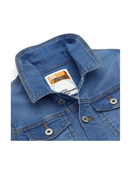 Kids' Denim Jacket Short Blue