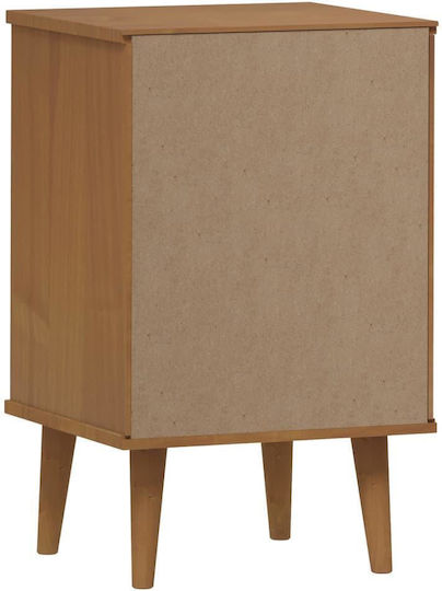 Nachttisch Molde Beige 40x35x65cm