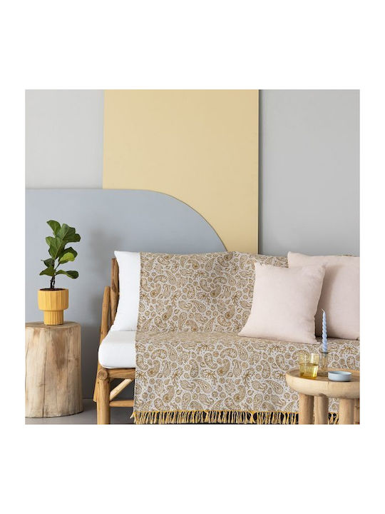 Palamaiki Tete Sofa Throw 180x250cm Yellow