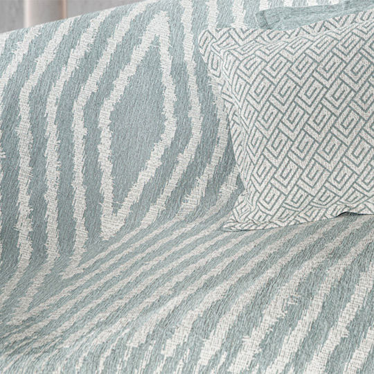 Guy Laroche Norton Ριχτάρι Πολυθρόνας Δύο 'Οψεων Chenille 180x150εκ. Ocean