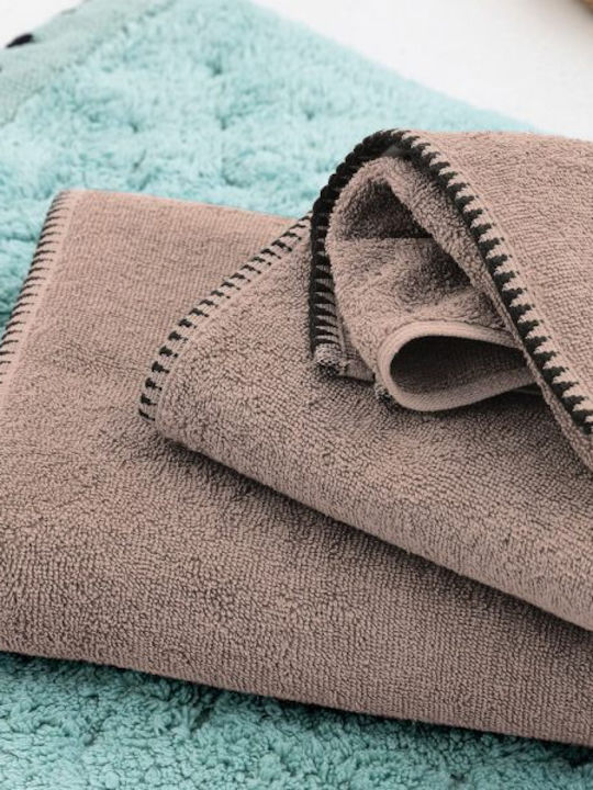 Palamaiki Bath Towel Set 3pcs Brooklyn Taupe Weight 500gr/m²