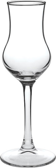 Pasabahce Grappa Σετ Ποτήρια Λικέρ/Ούζο από Γυαλί Κολωνάτα 95ml 6τμχ