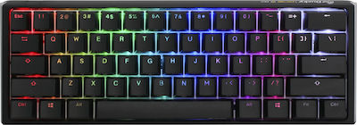 Ducky One 3 Mini Gaming Μηχανικό Πληκτρολόγιο 60% με Cherry MX Black διακόπτες και RGB φωτισμό (Αγγλικό US) Black / White