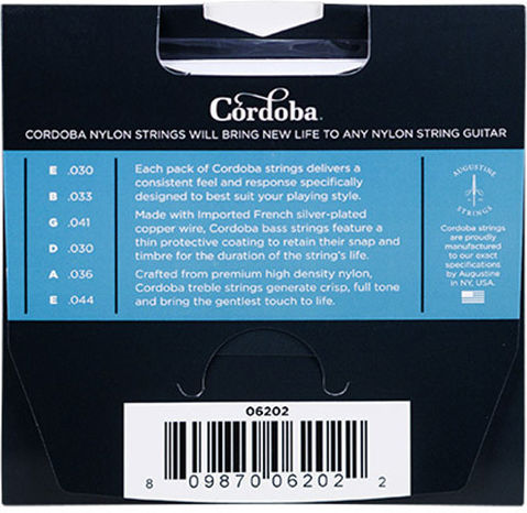 Cordoba Guitars Μονή Nylon Χορδή 44" για Κλασική Κιθάρα 4/4 Tension Blue Hard Hard / High 4/4