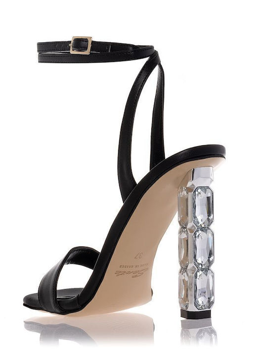 Leder Sandalen Schwarz