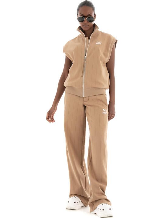 Luxe Sport T7 Women's Fabric Trousers Relaxed Fit Tiger's Eye