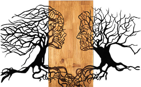 3D Mixed Art Passion Black Wooden 92x58cm