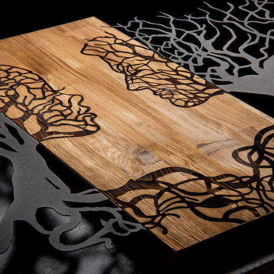 3D Mixed Art Passion Black Wooden 92x58cm