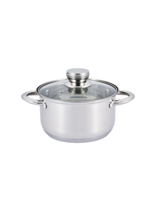 Rosberg Βαθιά Ανοξείδωτη Κατσαρόλα 1.8lt / 16cm