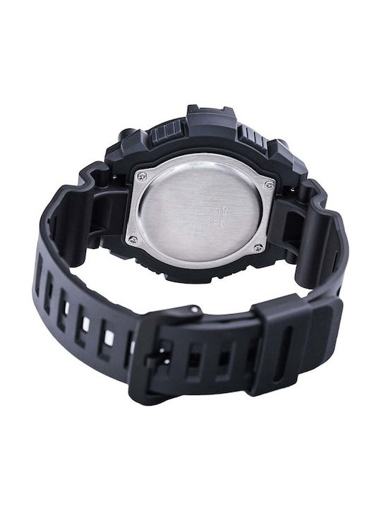 Casio Ceas Digital Pentru Bărbați 51mm Cu Baterie Și Curea Din Cauciuc Neagră